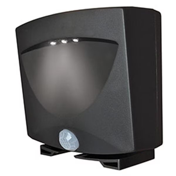 Battery-Powered Motion-Activated Outdoor Night-Light in Bronze, House, Mfr#: HO100144